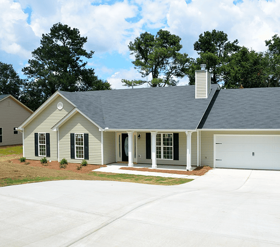 Exterior shot of a house