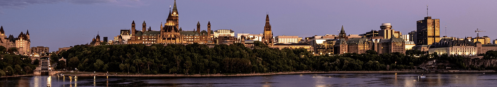 Parliament house at dusk